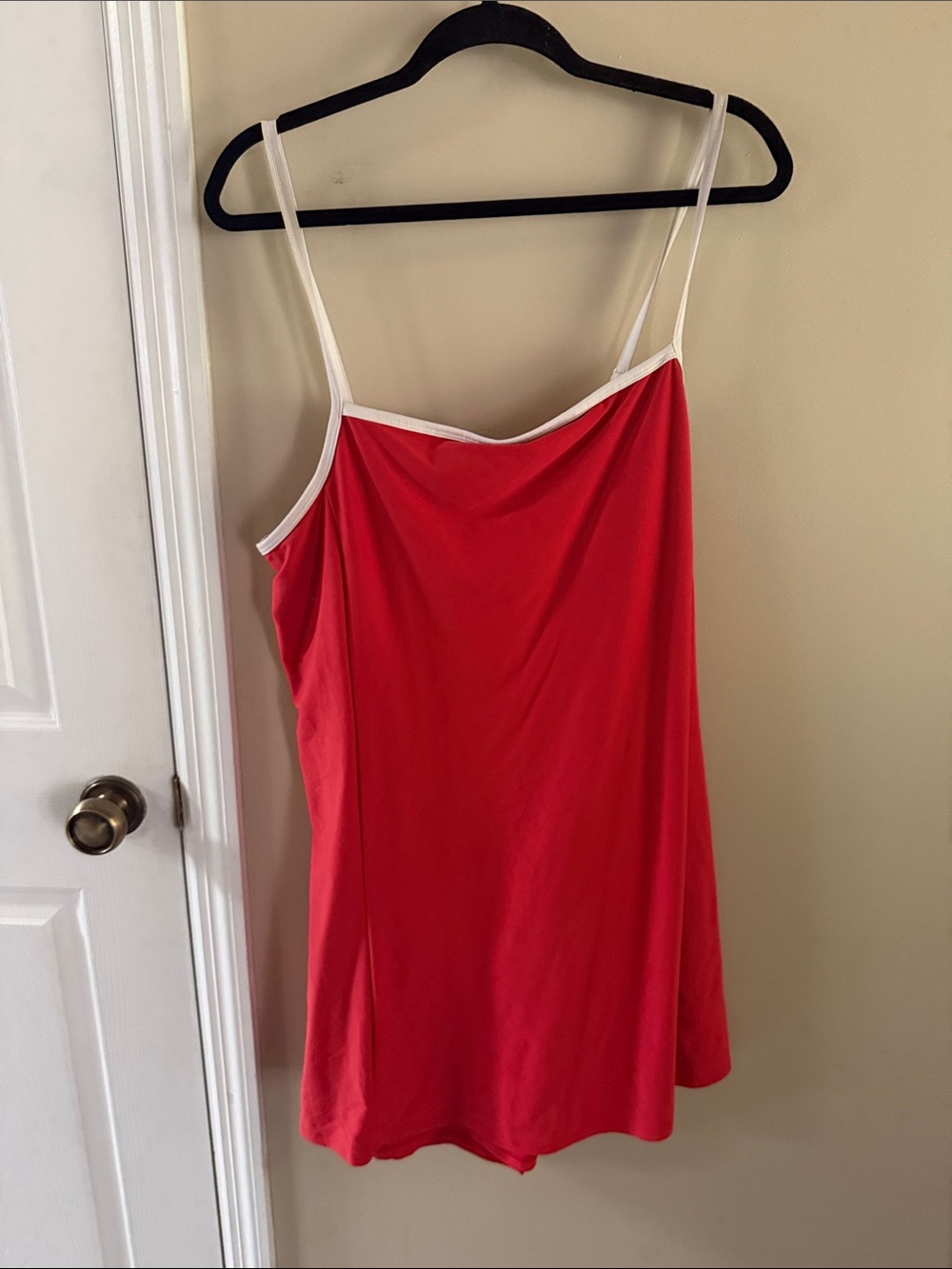Old Navy Active Go Dry Red Mini Dress with White Trim
